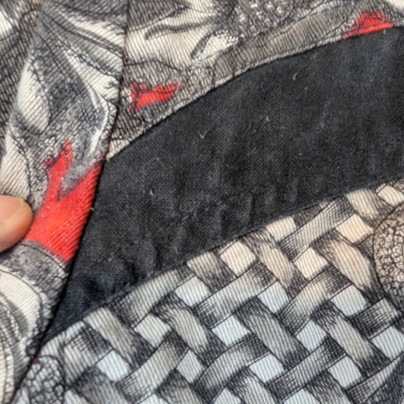 Rockies Vintage USA Made Western Womens Size 18 Button Down Shirt Red/Gray - Picture 11 of 13